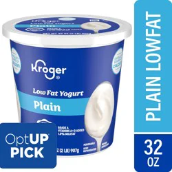 Kroger Plain Low Fat Yogurt Tub, 32 oz