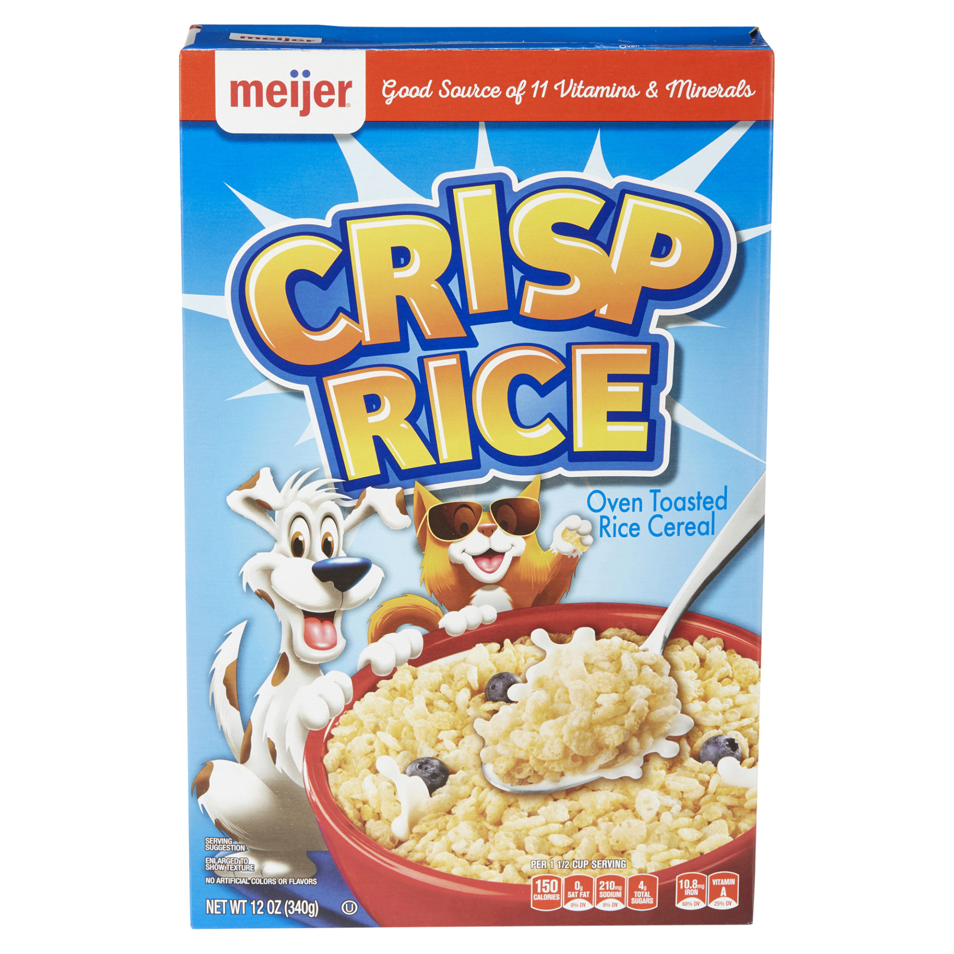 slide 1 of 5, Meijer Crisp Rice Cereal, 12 oz