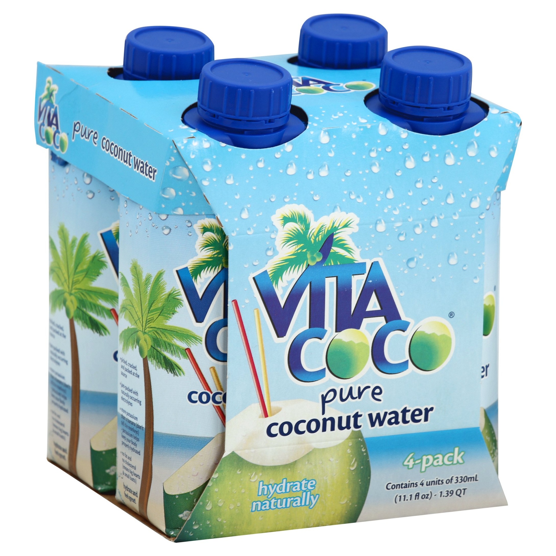 slide 1 of 1, Vita Coco Natural Coconut Water - 4 ct; 330 ml, 4 ct; 330 ml