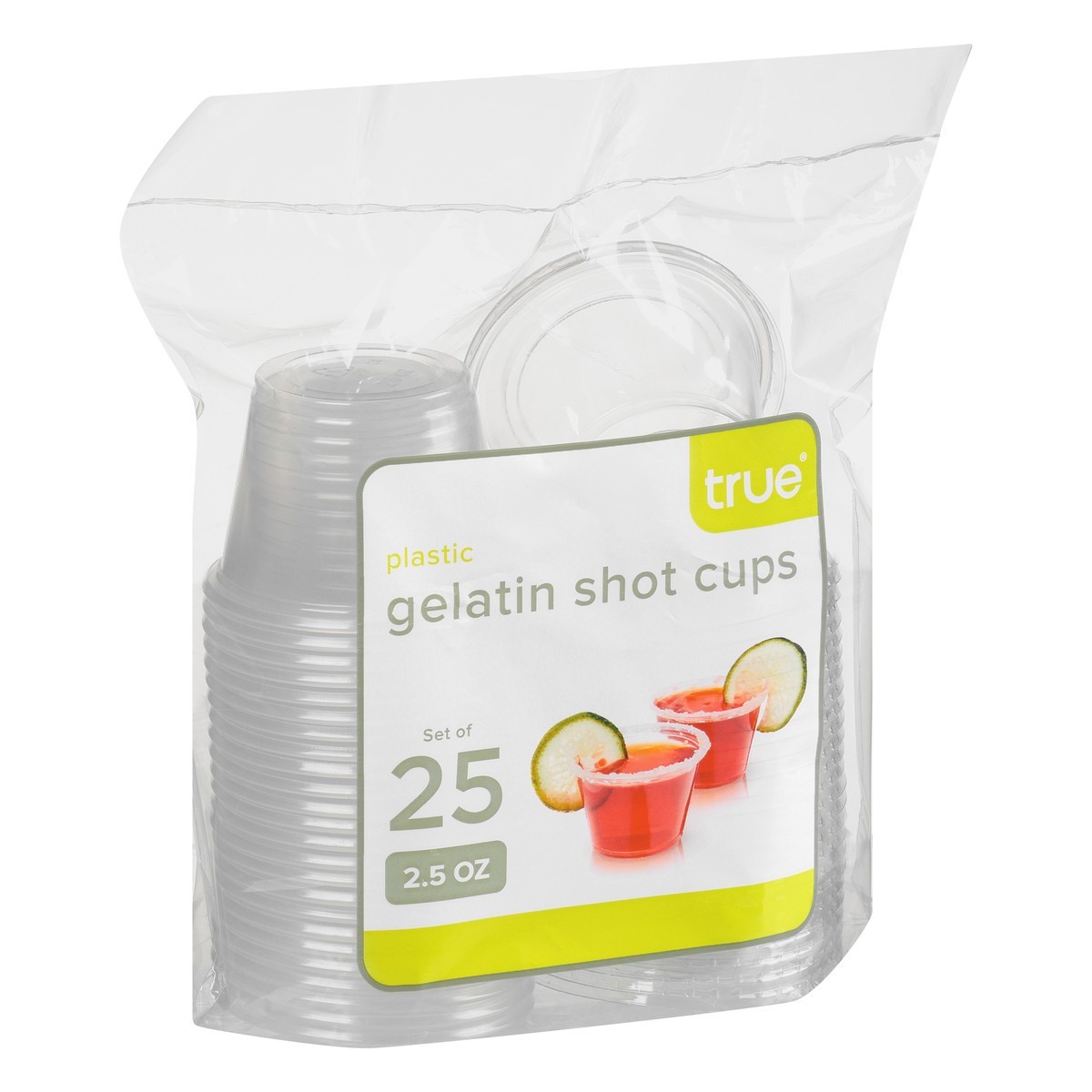 slide 8 of 10, TRUE 2.5 Ounce Plastic Gelatin Shot Cups 25 ea, 25 ct