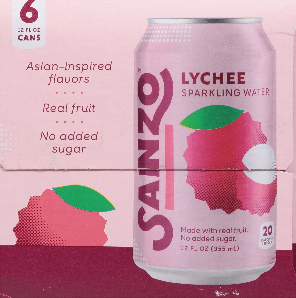 slide 4 of 9, Sanzo Sparkling Water Lychee - 6 ct, 6 ct