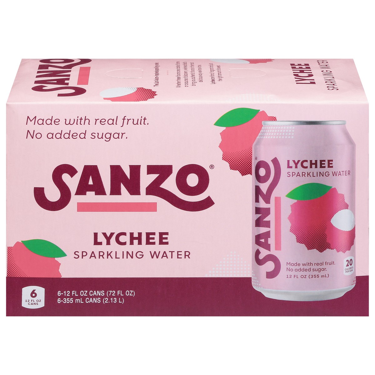 slide 1 of 9, Sanzo Sparkling Water Lychee - 6 ct, 6 ct; 12 fl oz