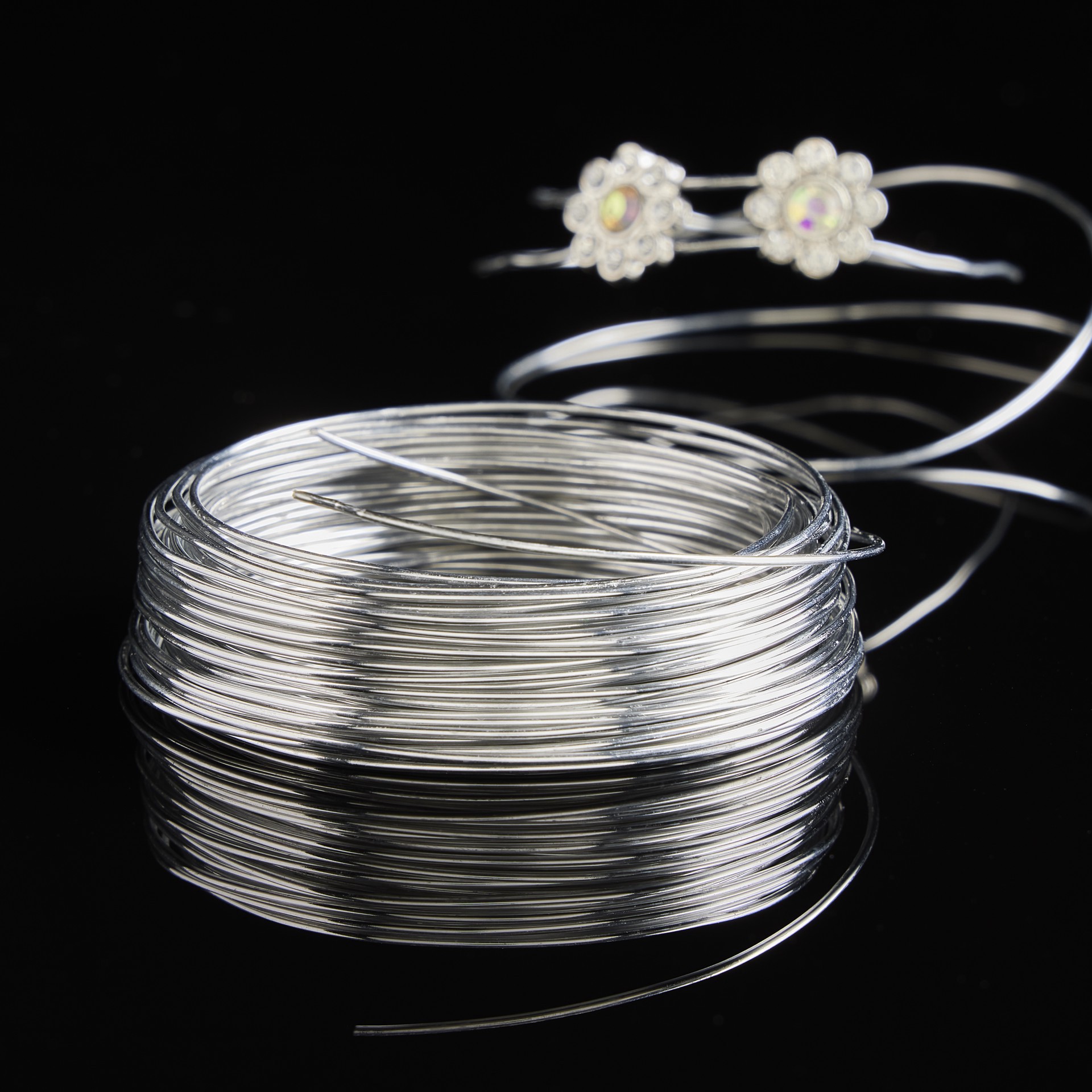 slide 3 of 3, Rhodium 18-Gauge Aluminum Wire By Bead Landing, 10 yd
