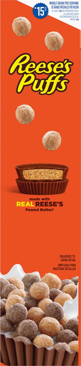 slide 5 of 14, Reese's Puffs REESE''S PUFFS Chocolatey Peanut Butter Cereal, Kid Breakfast Cereal, Giant Size, 29 oz, 29 oz