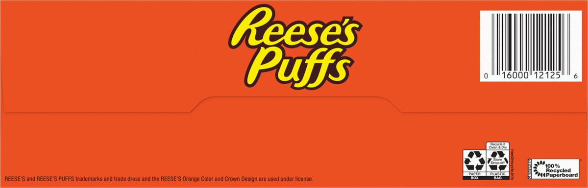 slide 11 of 14, Reese's Puffs REESE''S PUFFS Chocolatey Peanut Butter Cereal, Kid Breakfast Cereal, Giant Size, 29 oz, 29 oz