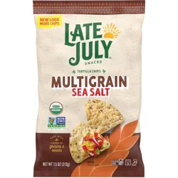 Late July Snacks Late July Sea Salt Multigrain Organic Tortilla Chips, 7.5 Oz Bag