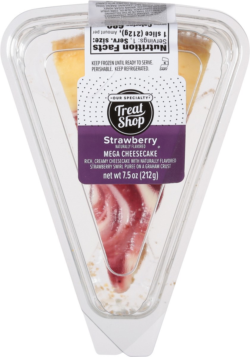slide 7 of 14, Strawberry Swirl Mega Cheesecake Slice - .469 LB, 0.47 lb