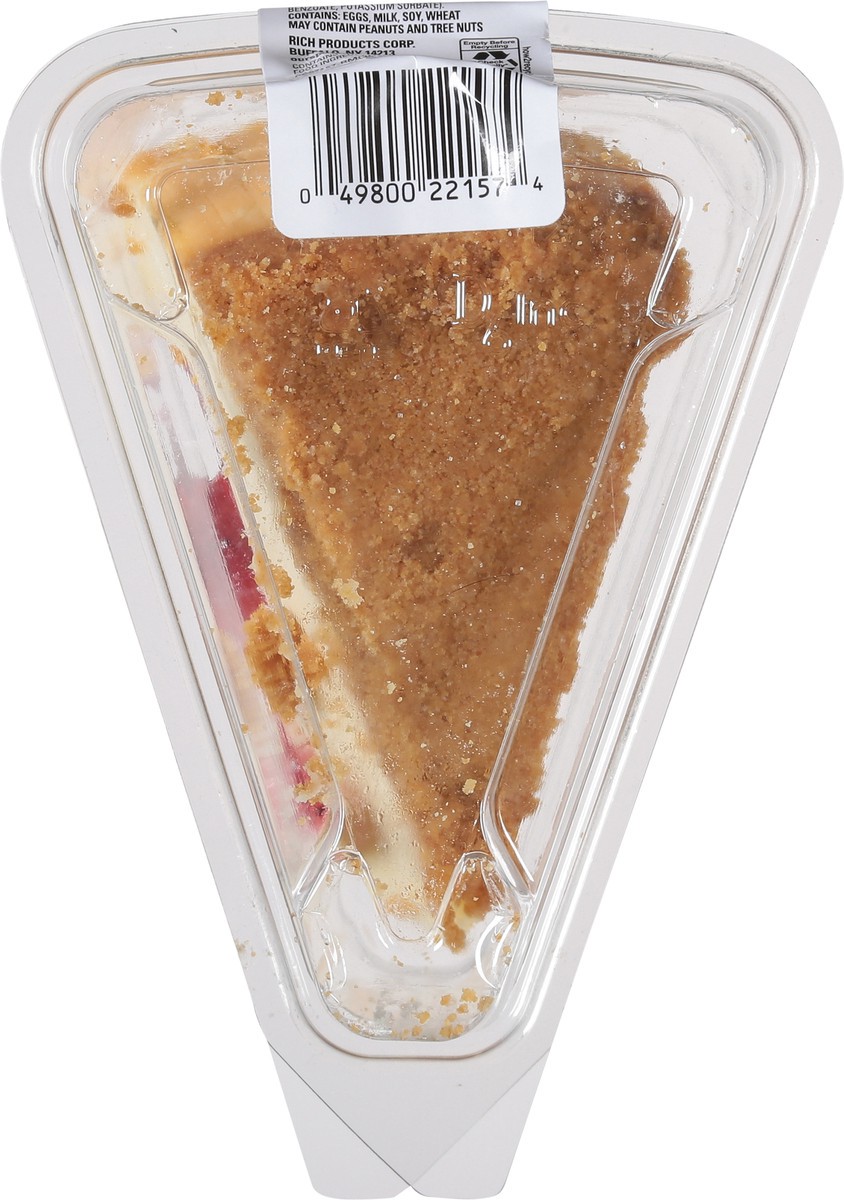 slide 14 of 14, Strawberry Swirl Mega Cheesecake Slice - .469 LB, 0.47 lb