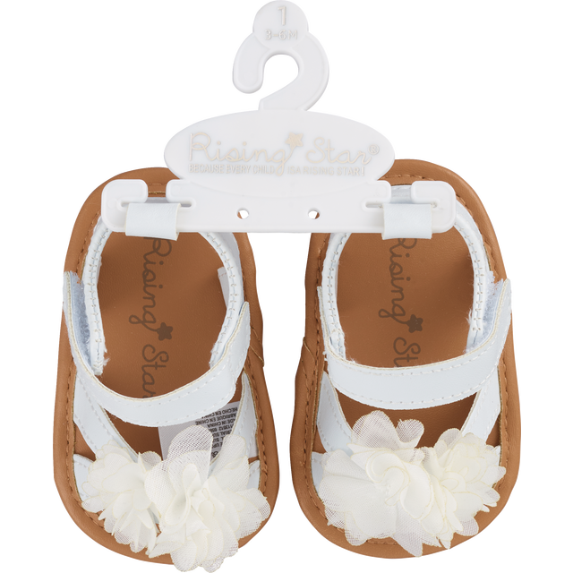 slide 1 of 1, RISING STAR Rs Girl Chmbry Bow Sandal, 1 ct