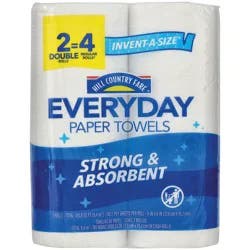 Hill Country Fare Invent-A-Size Double Roll Paper Towels