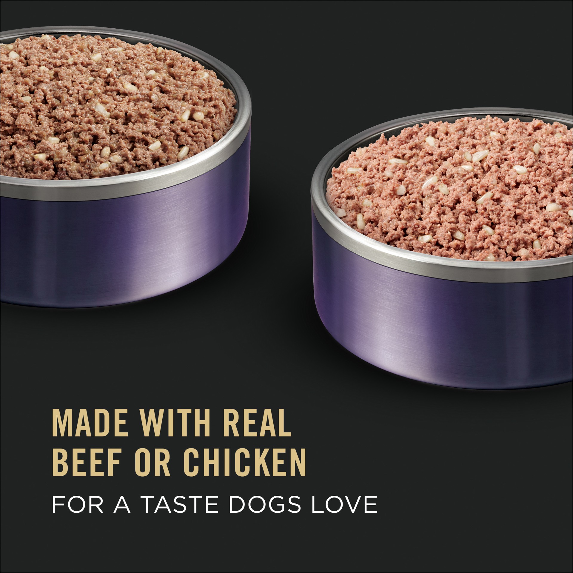 slide 8 of 9, Purina Pro Plan Sport High Protein Wet Puppy Food Beef and Rice Entree and Chicken and Rice Entree Variety Pack, 9.75 lb