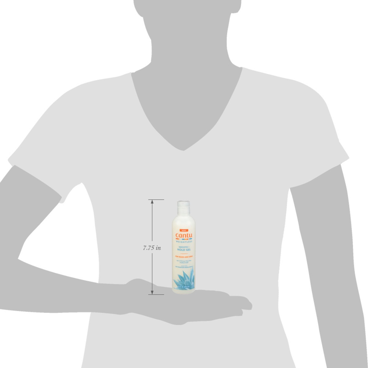 slide 5 of 14, Cantu Weightless Smooth And Hold Gel, 10 oz