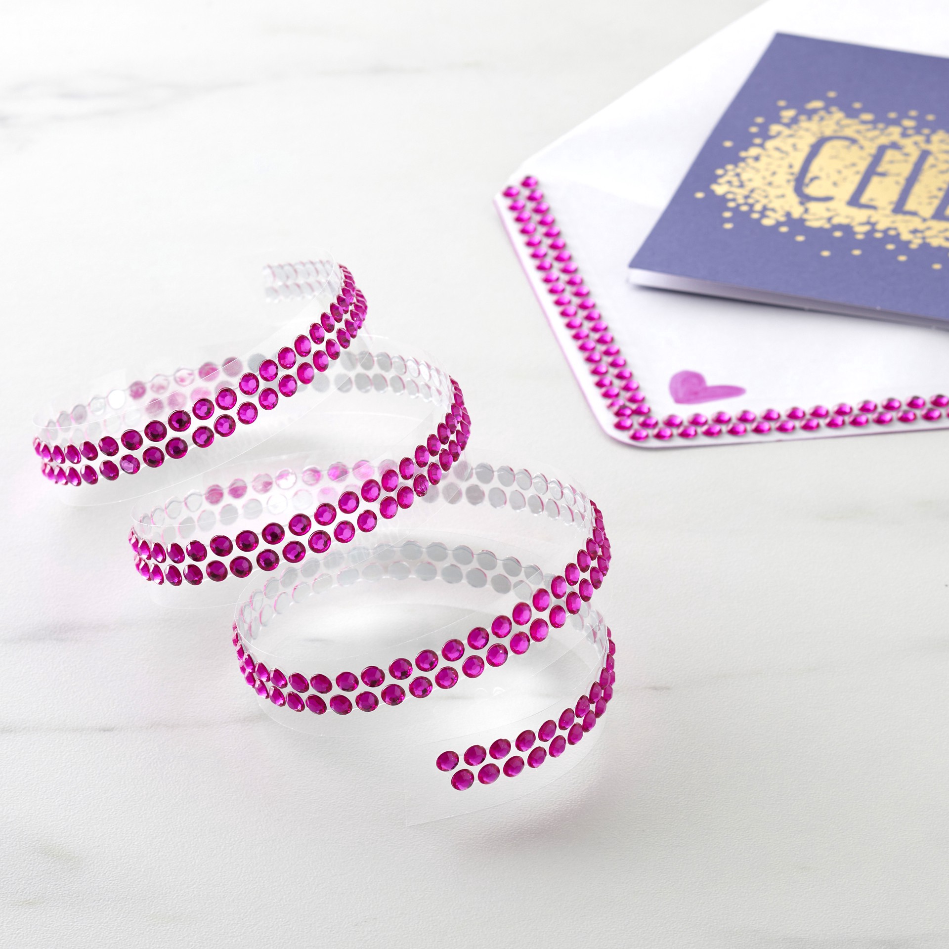 slide 4 of 4, Bling On A Roll Double Row Rhinestones By Recollections, 4 mm