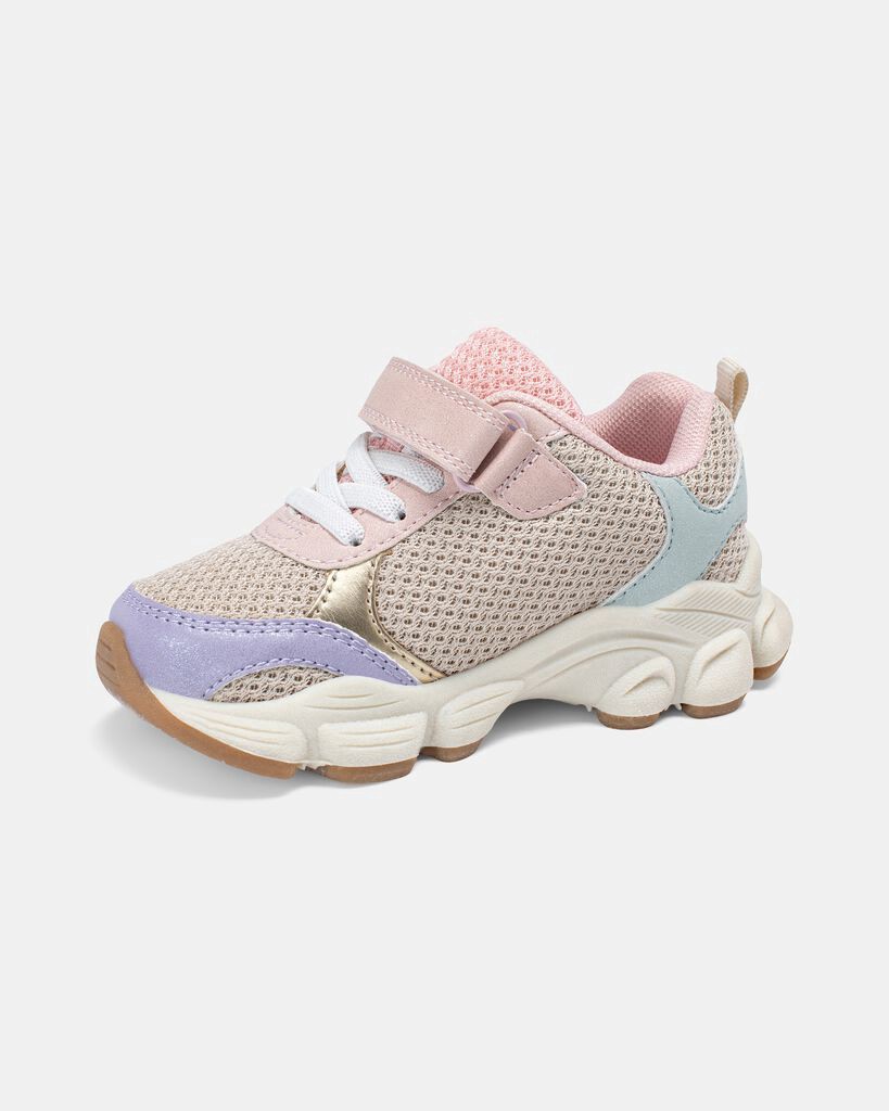 slide 6 of 6, Carter's Toddler Girl Pastel Chunky Sneakers - Pink/Beige/Purple Pink/Beige/Purple 7, 1 ct