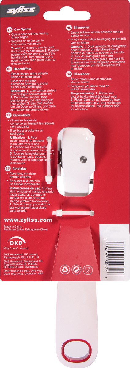 slide 5 of 11, Zyliss Safe Edge Can Opener 1 ea, 1 ct