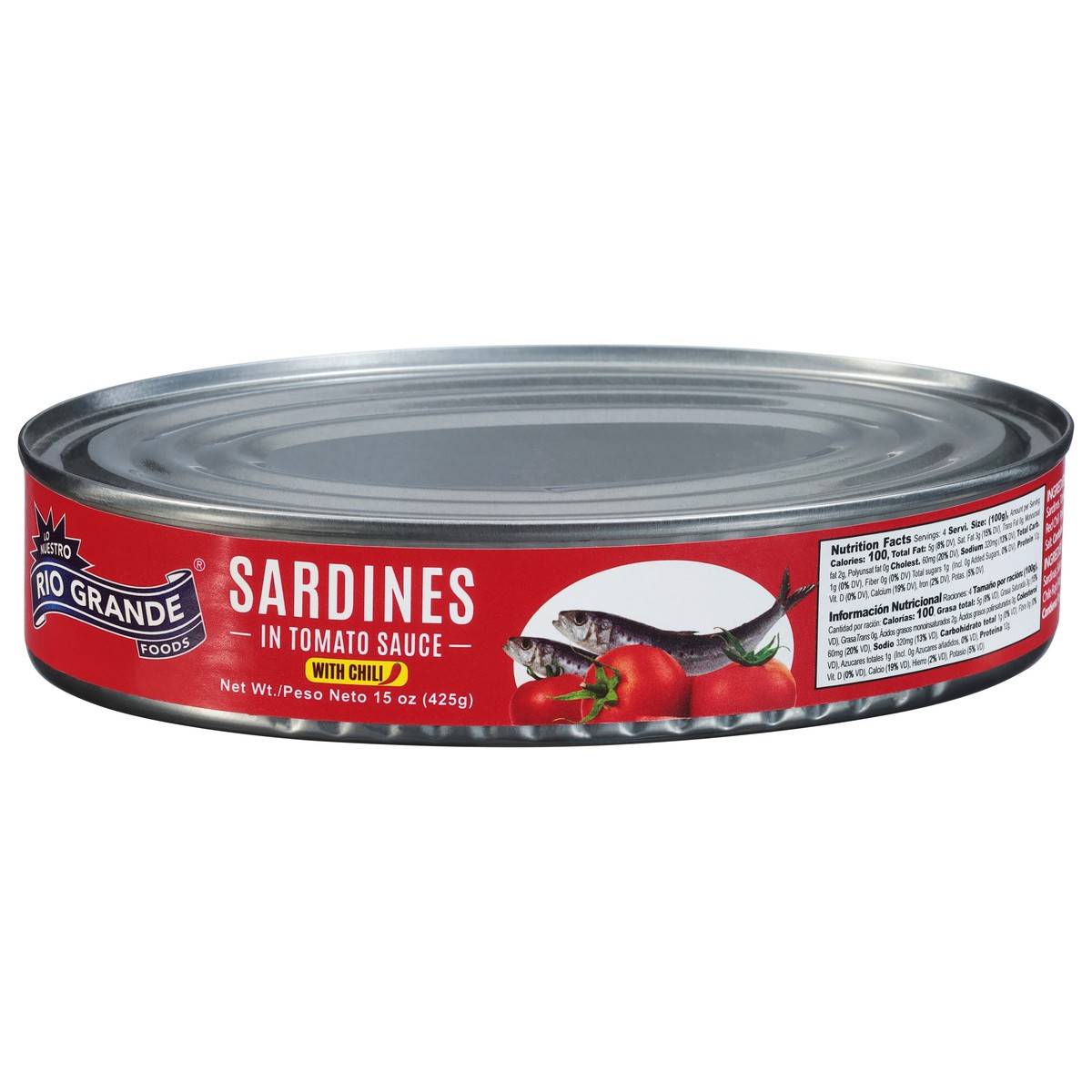 slide 5 of 9, Rio Grande with Chili Sardines in Tomato Sauce 15 oz, 