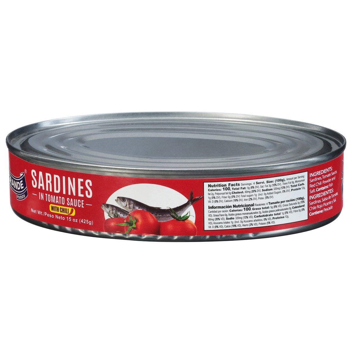 slide 2 of 9, Rio Grande with Chili Sardines in Tomato Sauce 15 oz, 