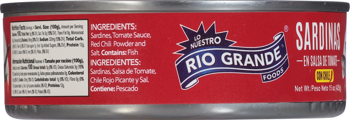 slide 7 of 9, Rio Grande with Chili Sardines in Tomato Sauce 15 oz, 