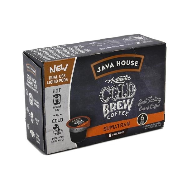 slide 1 of 1, Java House Cold Brew Sumatran Single Serve Liquid Pods - 6 ct; 8.1 fl oz, 6 ct; 8.1 fl oz