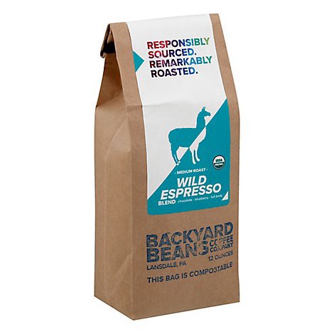 slide 1 of 1, Backyard Beans Coffee Company Whole Bean Wild Espresso - 12 OZ, 12 oz