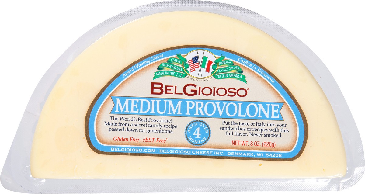 slide 1 of 12, BelGioioso Belg Medium Provolne Ew Wedg, 8 oz