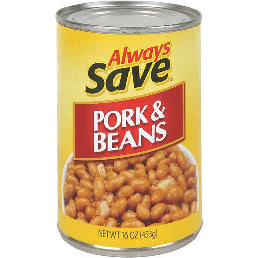 slide 1 of 1, Always Save Pork & Beans, 15.5 oz