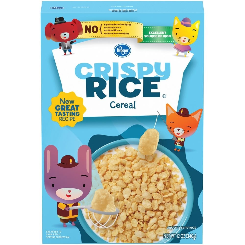 slide 1 of 1, Kroger Crispy Rice Cereal, 12 oz