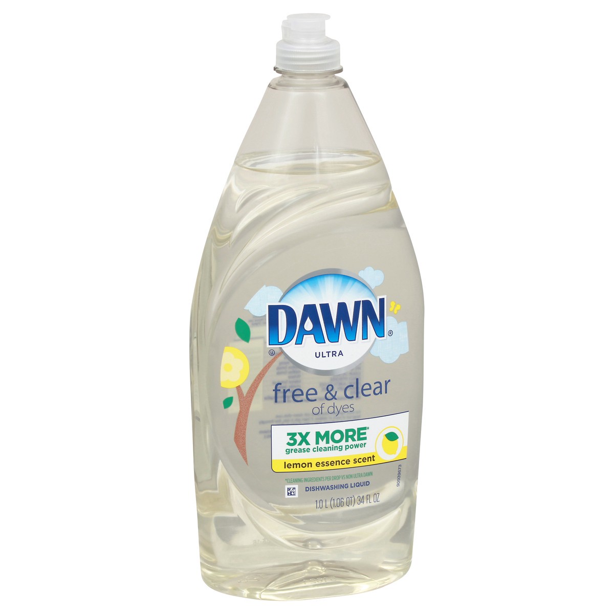 slide 2 of 12, Dawn Ultra Lemon Essence Scent Dishwashing Liquid 34 fl oz, 34 fl oz