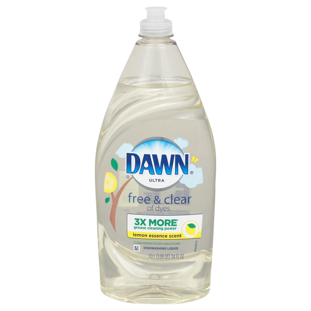 slide 5 of 12, Dawn Ultra Lemon Essence Scent Dishwashing Liquid 34 fl oz, 34 fl oz