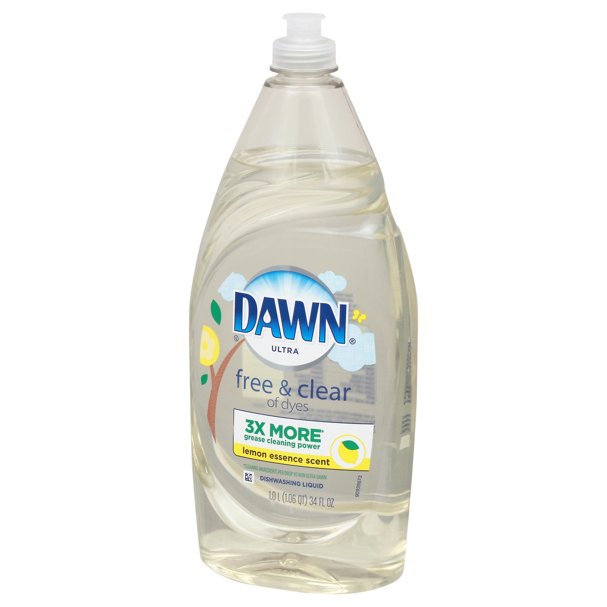 slide 6 of 12, Dawn Ultra Lemon Essence Scent Dishwashing Liquid 34 fl oz, 34 fl oz