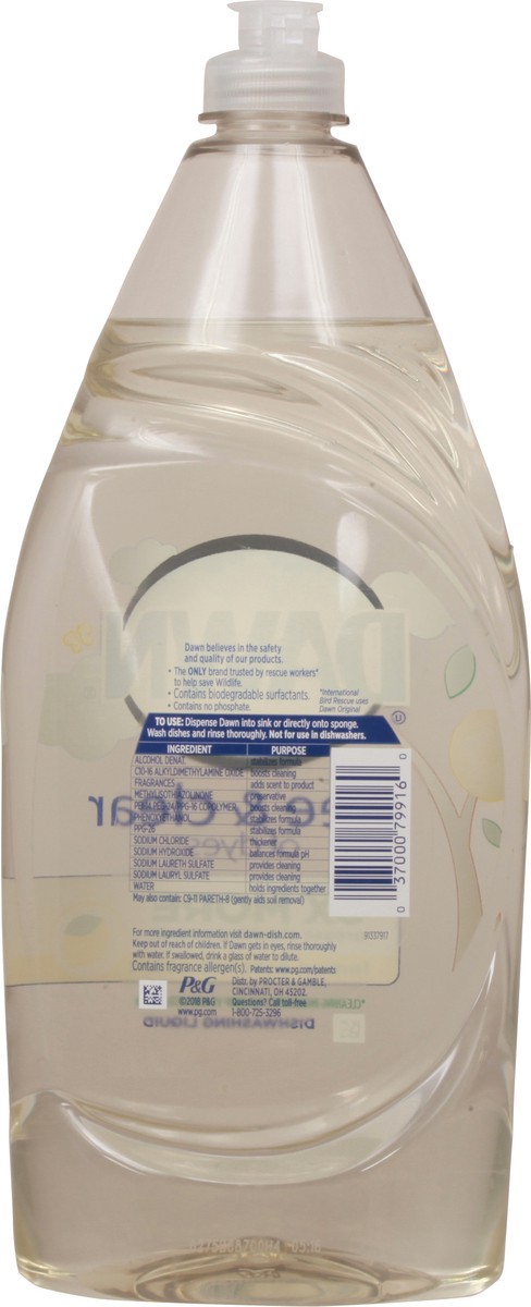 slide 9 of 12, Dawn Ultra Lemon Essence Scent Dishwashing Liquid 34 fl oz, 34 fl oz