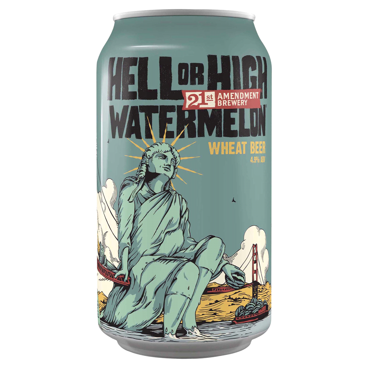 slide 1 of 1, 21st Amendment Brewery Hell Or High Watermelon Wheat Single, 12 fl oz