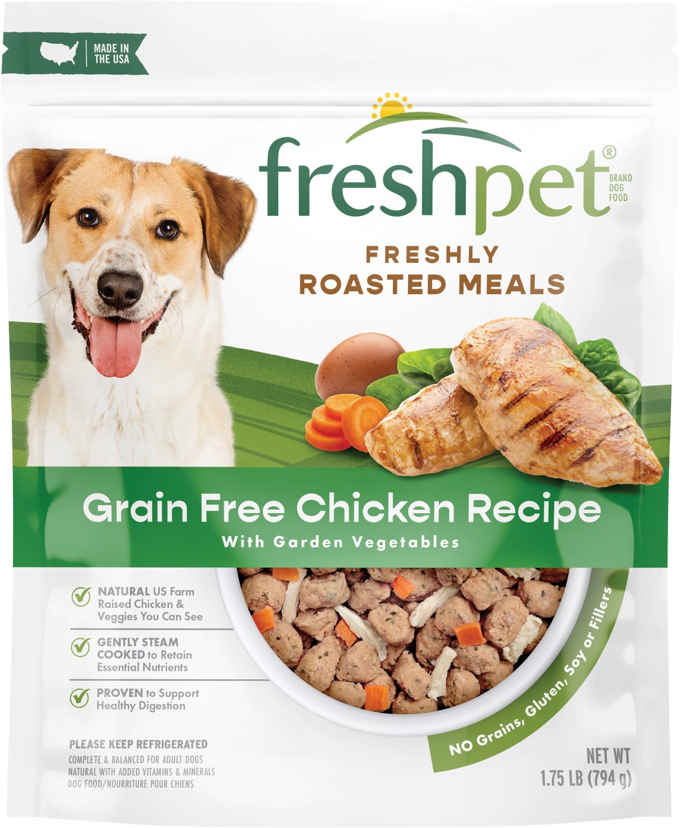 slide 2 of 3, Freshpet Freshly Roasted Meals Grain Free Chicken Recipe Dog Food 1.75 lb, 28 oz