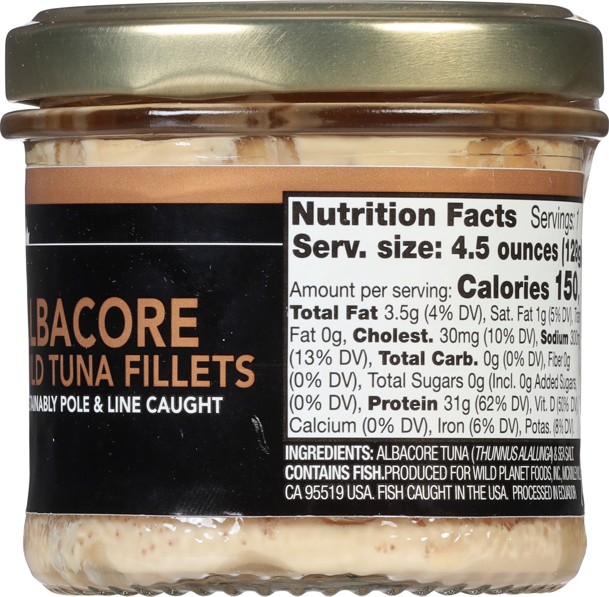 slide 9 of 9, Wild Planet Albacore Wild Tuna Fillets 4.5 oz, 4.5 oz