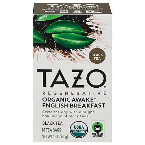 slide 1 of 1, TAZO Tea Bag Organic Awake- 16 ct, 16 ct