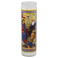 Brilux The Holy Trinity Religious Candle - White Wax