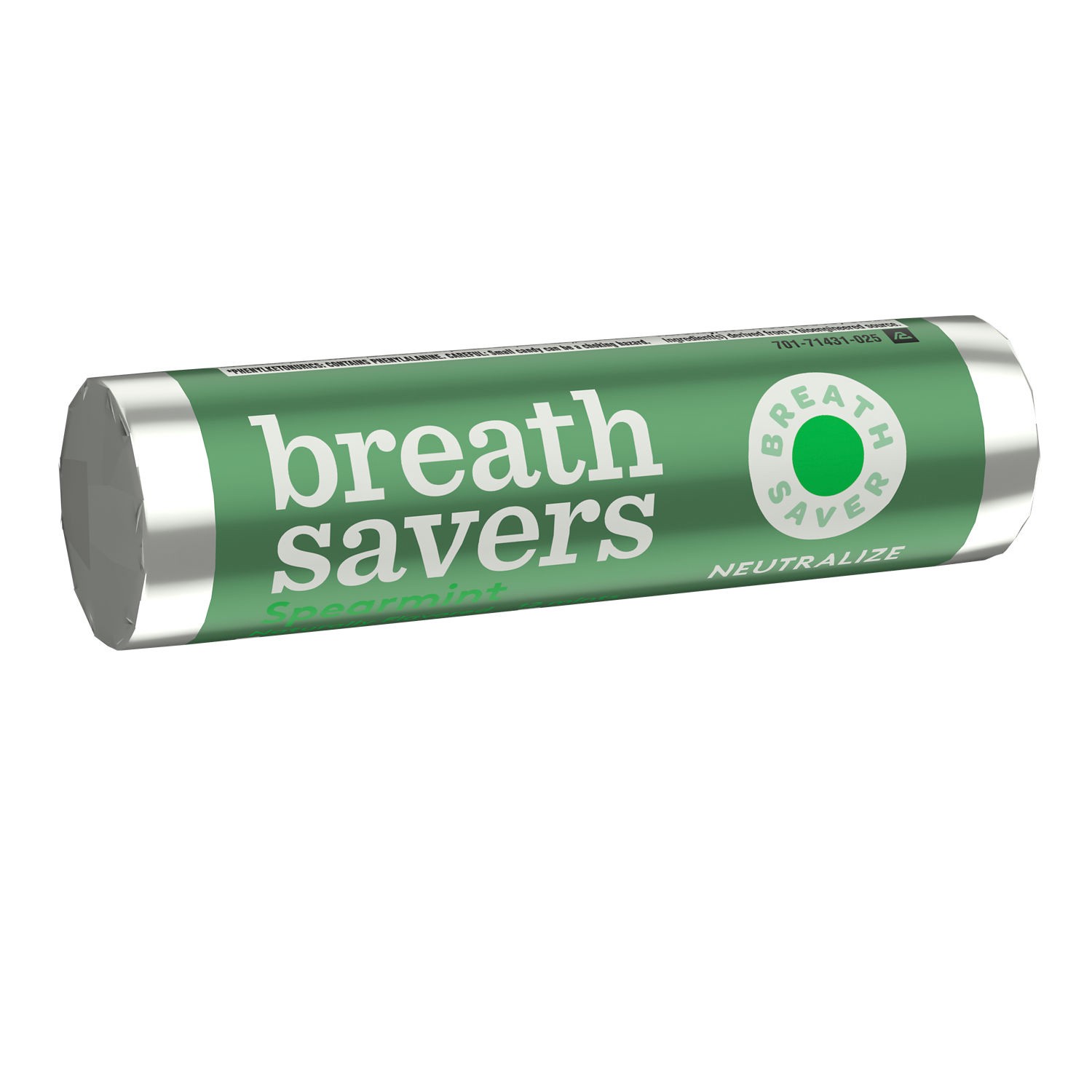 slide 1 of 8, Breath Savers Spearmint Flavored Sugar Free Breath Mints Roll, 0.75 oz, 0.75 oz