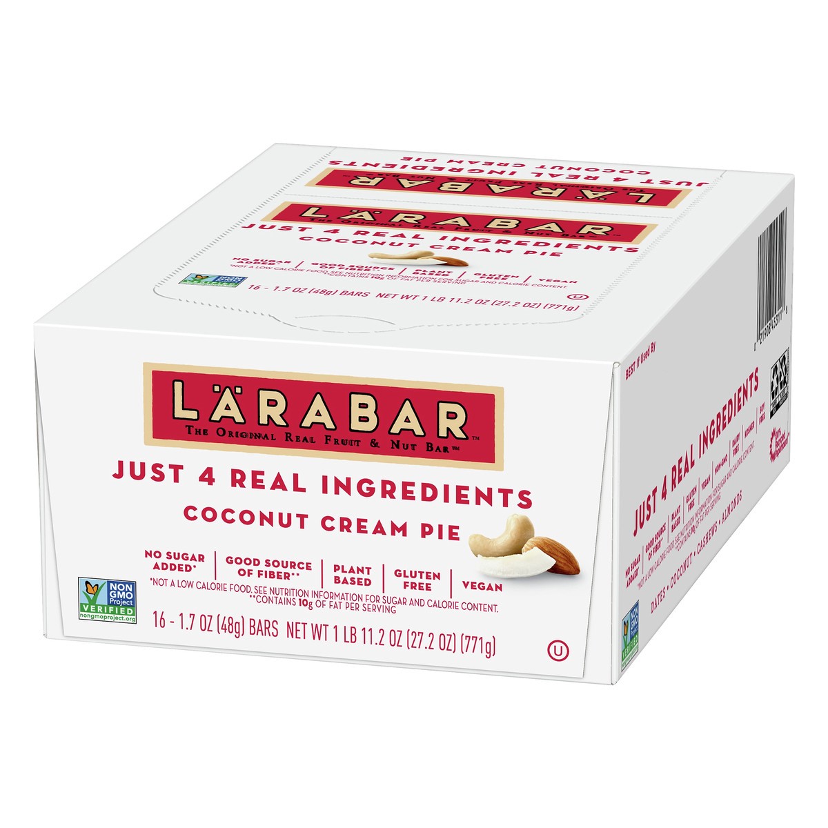 slide 10 of 10, LÄRABAR Coconut Cream Pie, Gluten Free Vegan Fruit & Nut Bar, 16 Ct, 16 ct