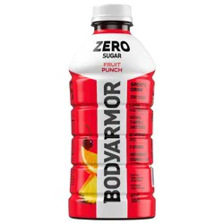 BODYARMOR Zero Sugar Fruit Punch Electrolyte Sports Drink, 28 fl oz Bottle