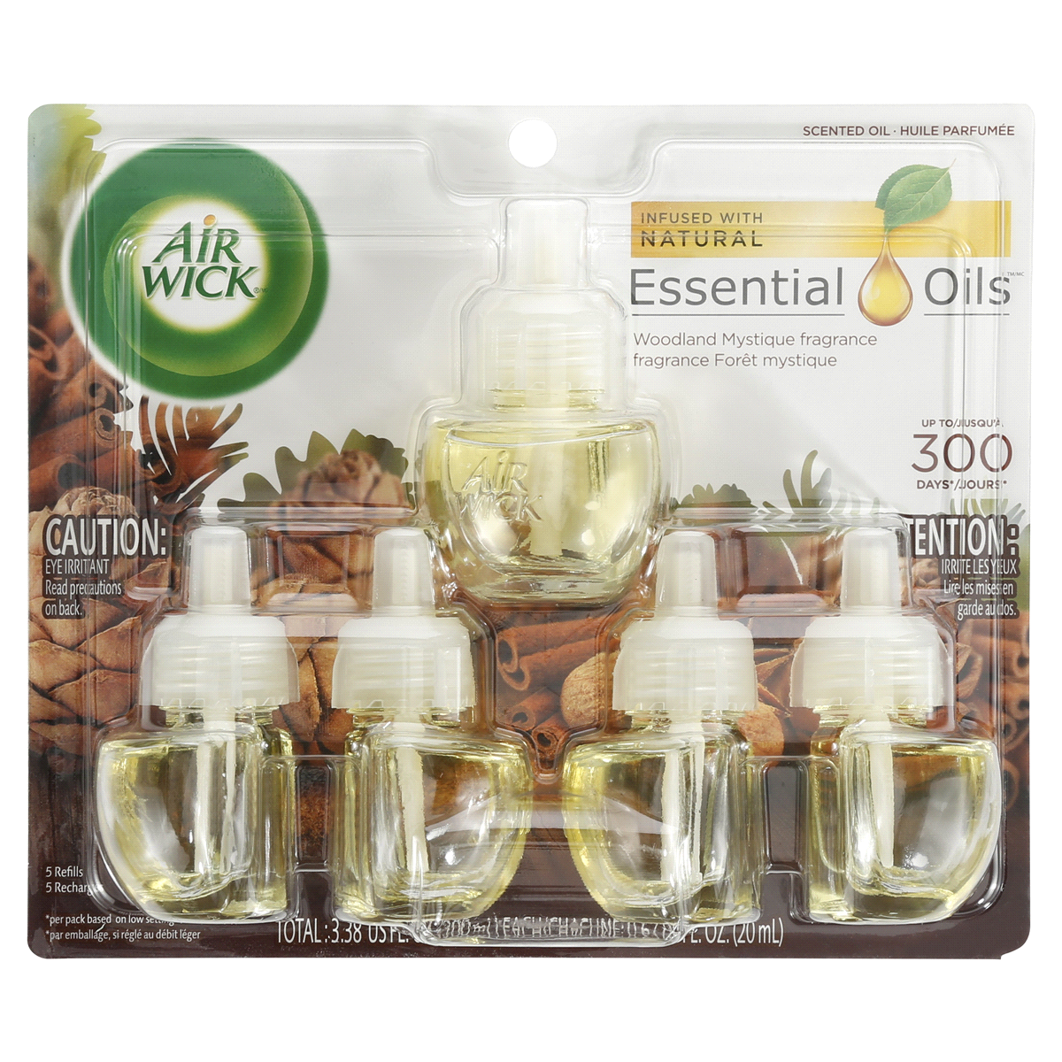 slide 1 of 1, Air Wick Woodland Mystique Plug-In Scented Oil Refills, 5 ct