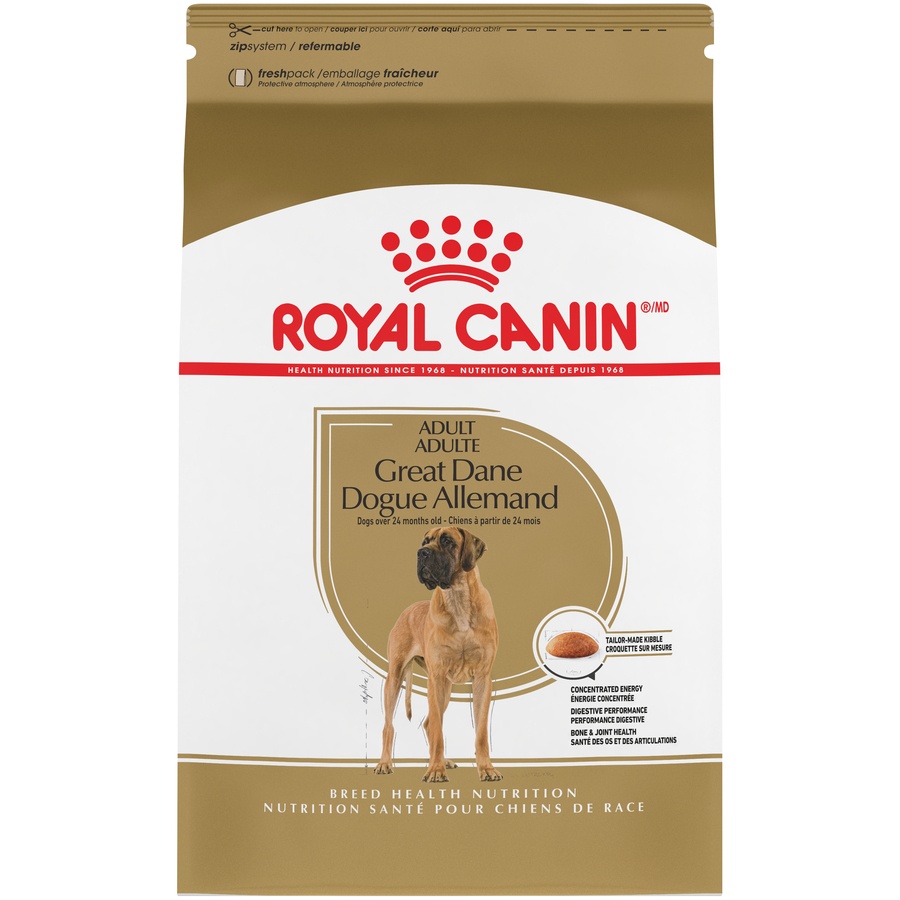 slide 1 of 9, Royal Canin Breed Health Nutrition Great Dane Adult Dry Dog Food, 30 lb