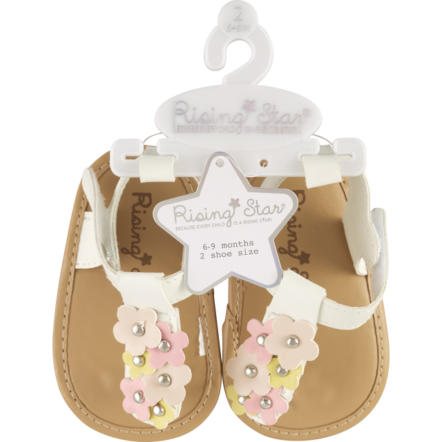 slide 1 of 1, RISING STAR Rs Girl Mtllc Buckle Detail Sandal, 1 ct