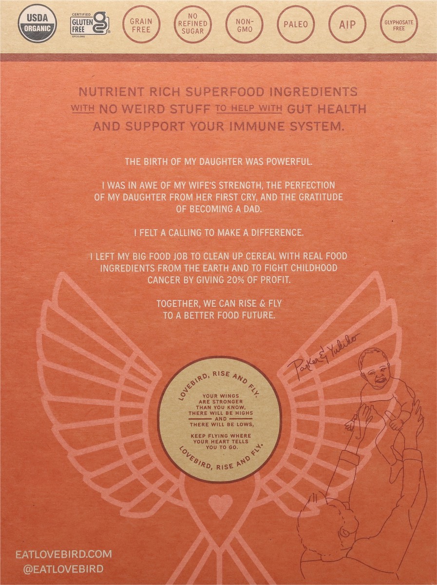 slide 5 of 9, Lovebird Cinnamon Grain-Free Cereal 7 oz, 1 ct