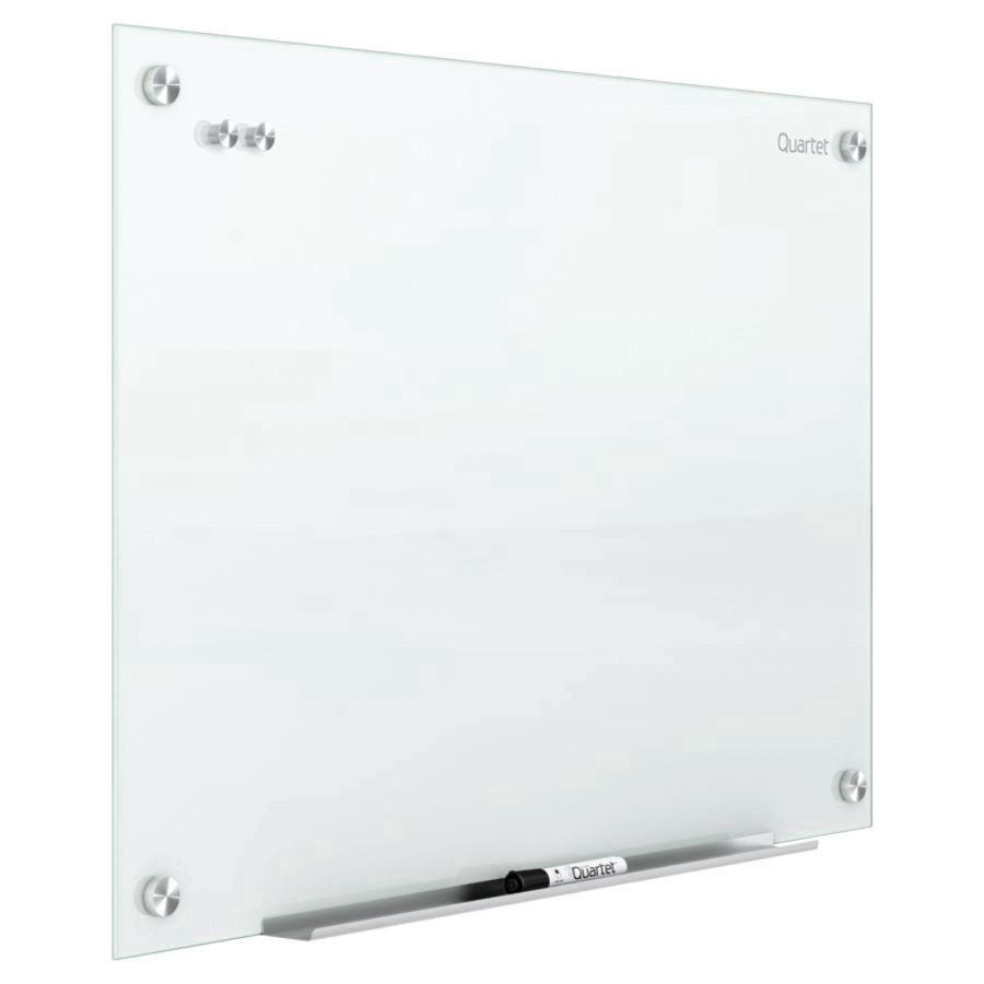 slide 5 of 10, Quartet Infinity Magnetic White Glass Frameless Dry-Erase Board, 48 in x 36 in