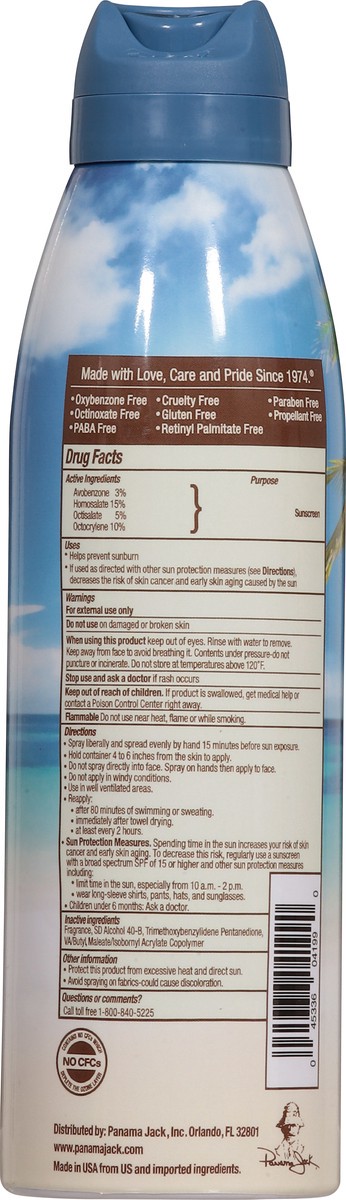 slide 12 of 13, Panama Jack Broad Spectrum SPF 100 Sunscreen Spray 5.5 oz, 5.5 oz