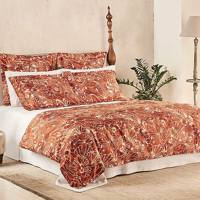 slide 2 of 3, Frette At Home Toscana King Duvet Cover - Pumpkin, 1 ct