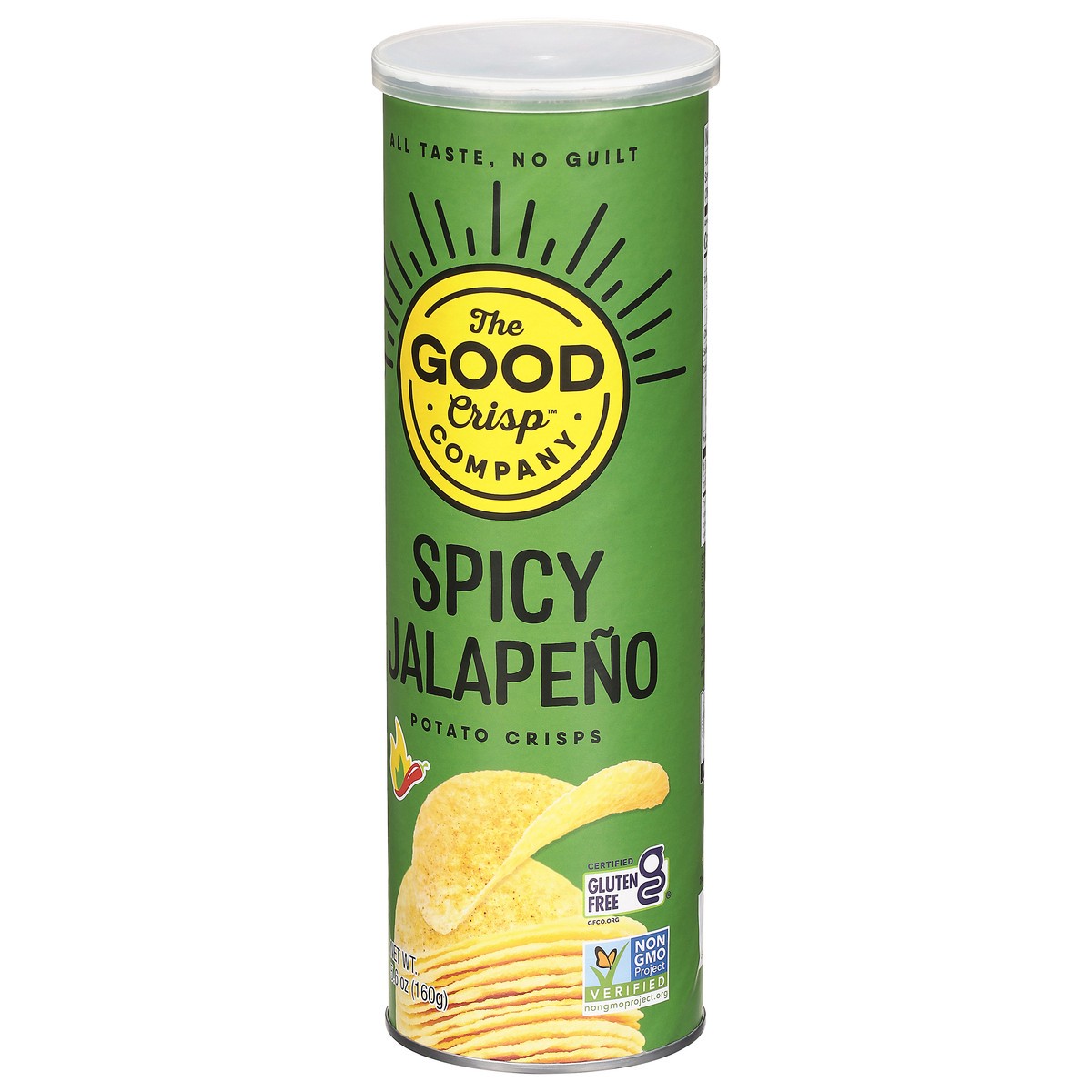 slide 15 of 15, The Good Crisp Company Spicy Jalapeno Potato Crisps 5.6 oz, 1 ct