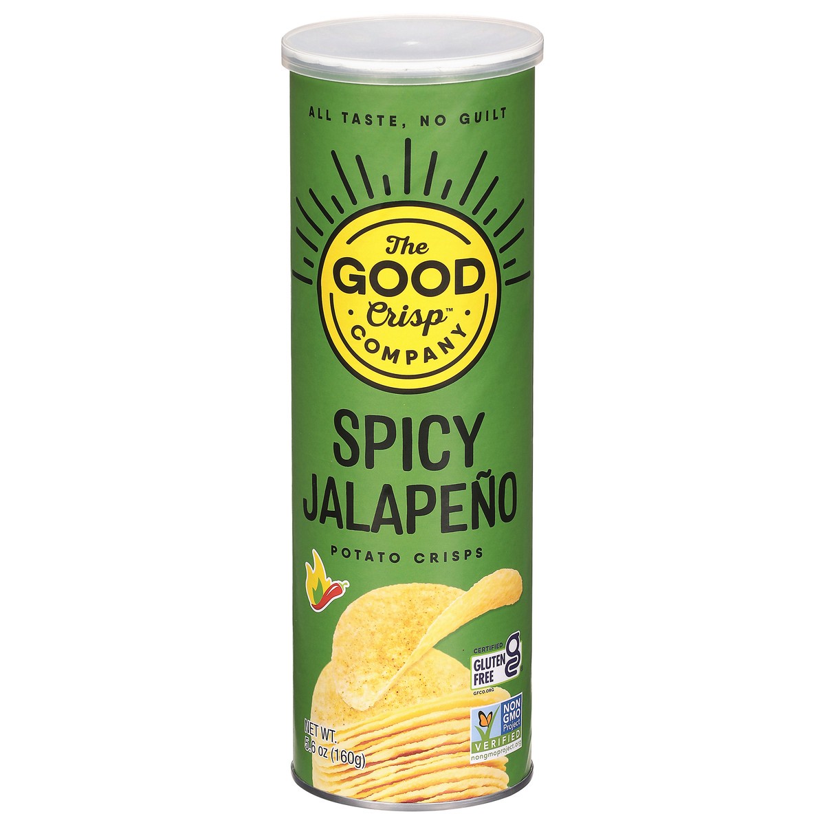 slide 2 of 15, The Good Crisp Company Spicy Jalapeno Potato Crisps 5.6 oz, 1 ct