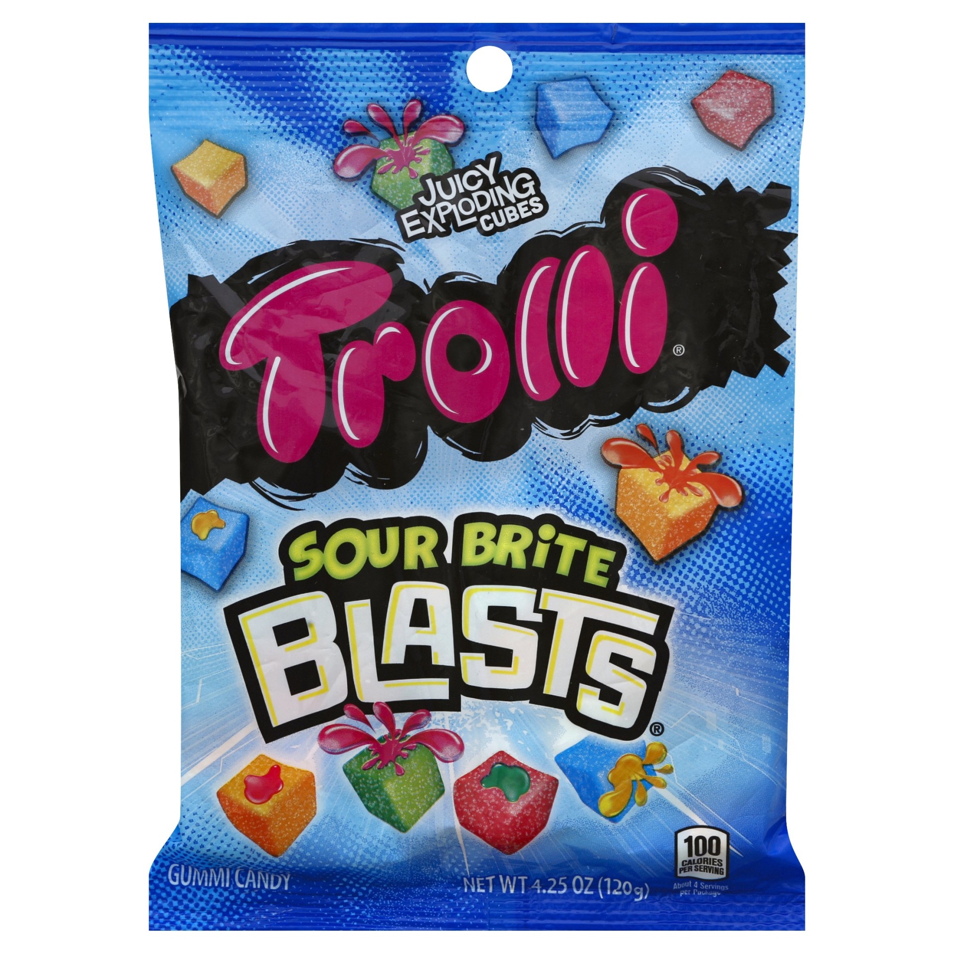 slide 1 of 2, Trolli Sour Brite Blasts, 4.25 oz