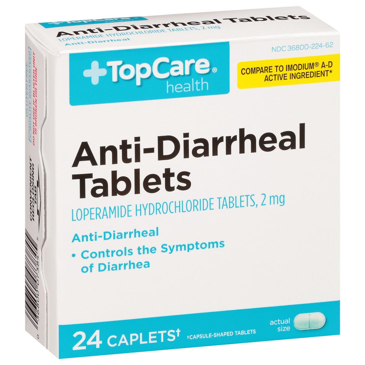 slide 6 of 9, Topcare Tablet Anti Diarrheal, 24 ct